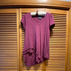 Left of Center for Anthropologie asymmetric top